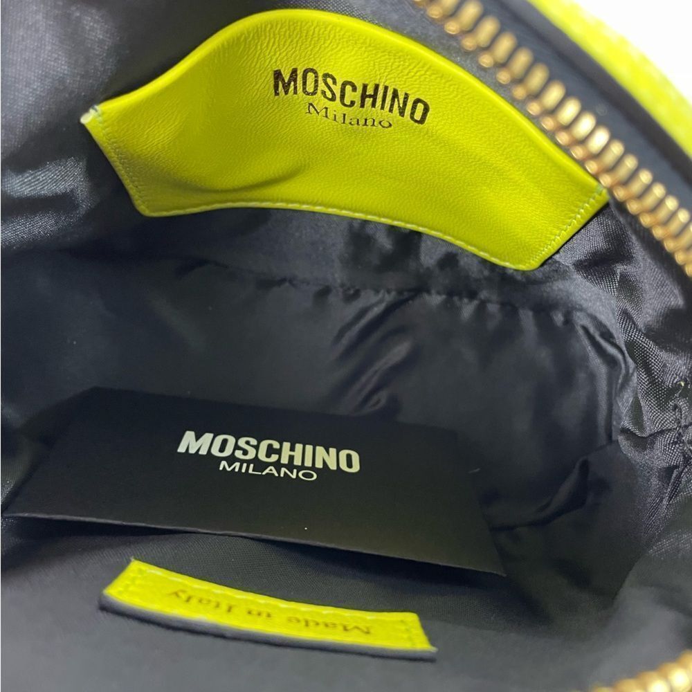 MOSCHINO Biker Dome Small Chain Crossbody Bag NEW - Picture 4 of 8